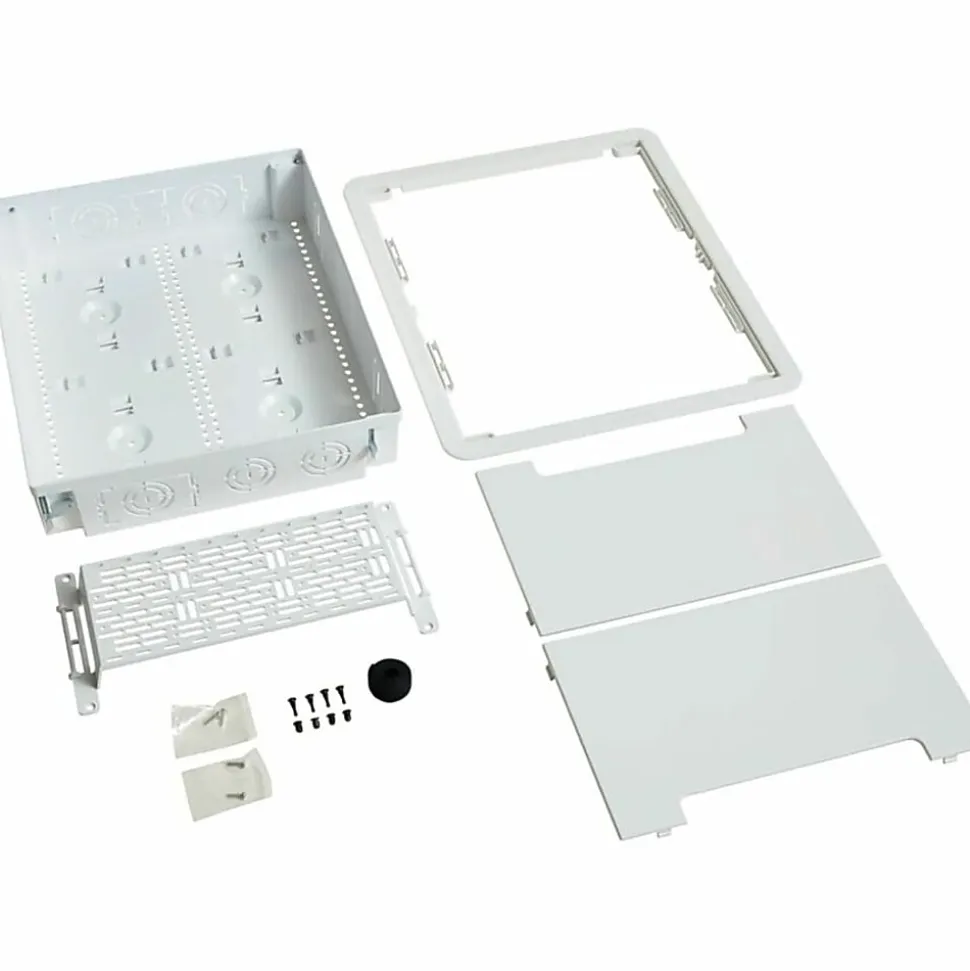 Sanus 17" In-Wall Cable Management TV Media Box - White - Wall Box - White - ABS Plastic