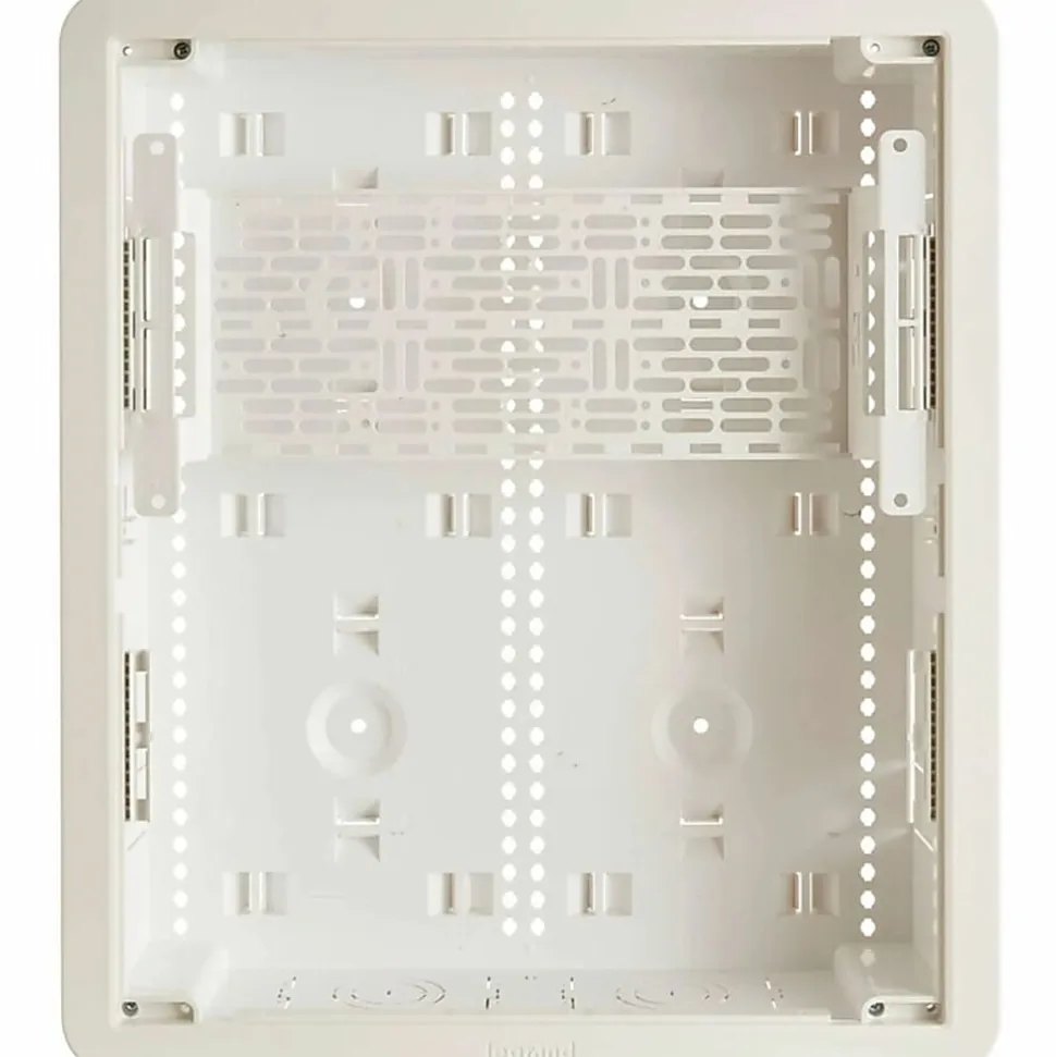 Sanus 17" In-Wall Cable Management TV Media Box - White - Wall Box - White - ABS Plastic