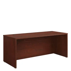 SauderĀ® Affirm Collection Executive Desk With Two 2-Drawer Mobile Pedestal Files, 72"W x 30"D, Classic Cherry