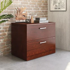 Sauder® Affirm Commercial 35-7/16"W x 23-1/2"D Lateral 2-Drawer File Cabinet, Classic Cherry