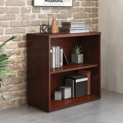 Sauder® Affirm 30”H 2-Shelf Bookcase, Classic Cherry