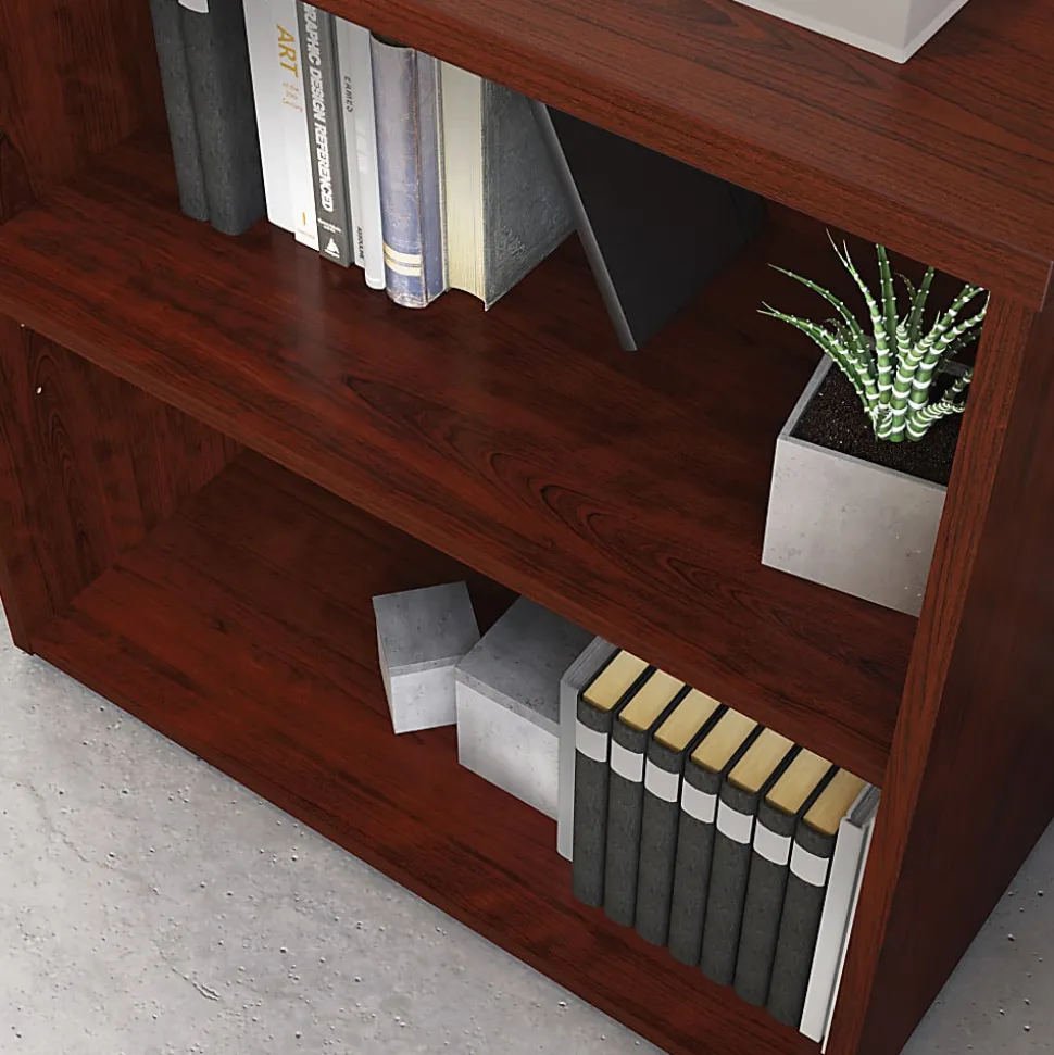 Sauder® Affirm 30”H 2-Shelf Bookcase, Classic Cherry