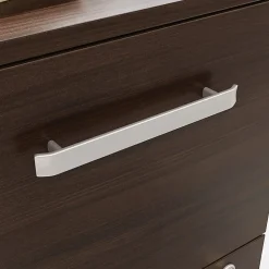Sauder® Affirm 72"W Bowfront Desk With 2-Drawer Mobile Pedestal File, Noble Elm