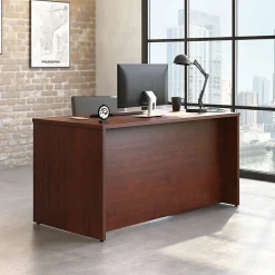 SauderĀ® Affirm 59"W Computer Desk Shell, Classic Cherry