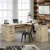 Sauder® Aspen Post 65"W L-Shaped Corner Desk, Prime Oak