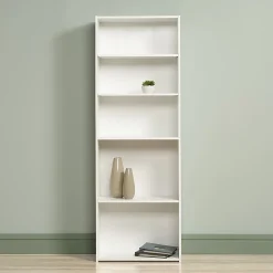 Sauder® Beginnings 72"H 5-Shelf Bookcase, Soft White