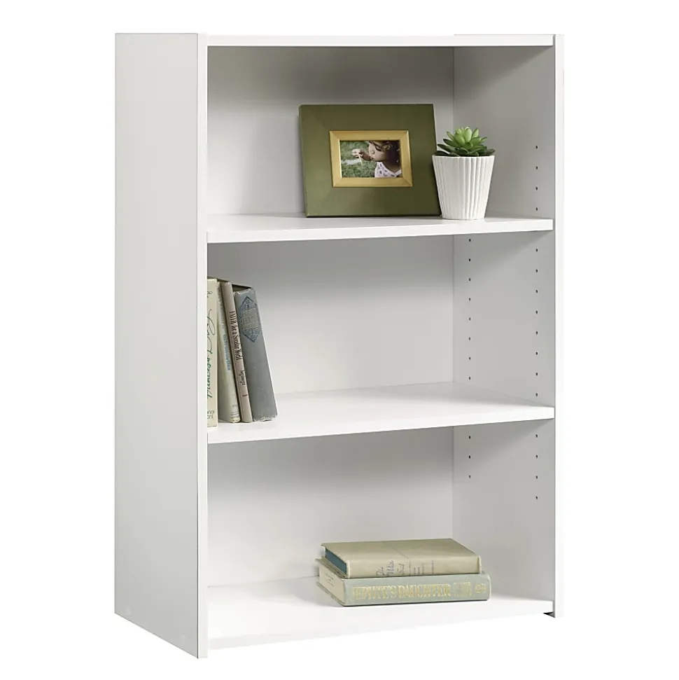 Sauder® Beginnings 36"H 3-Shelf Bookcase, Soft White
