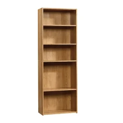 Sauder® Beginnings 71 3/16"H 5-Shelf Transitional Bookcase, Oak/Light Finish, Standard Delivery