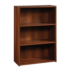 SauderĀ® Beginnings 35 5/16"H 3-Shelf Transitional Bookcase, Cherry/Medium Finish, Standard Delivery