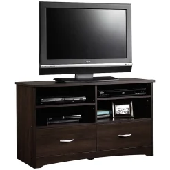 Sauder® Beginnings TV Stand For 46" TVs, 24-1/8"H x 41-5/8"W x 16-1/8"D, Cinnamon Cherry