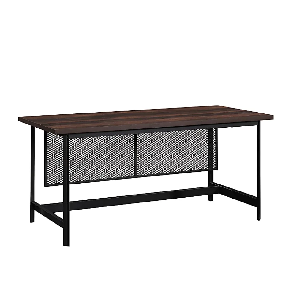 Sauder® Briarbrook 66"W Table Style Computer Desk, Black/Barrel Oak