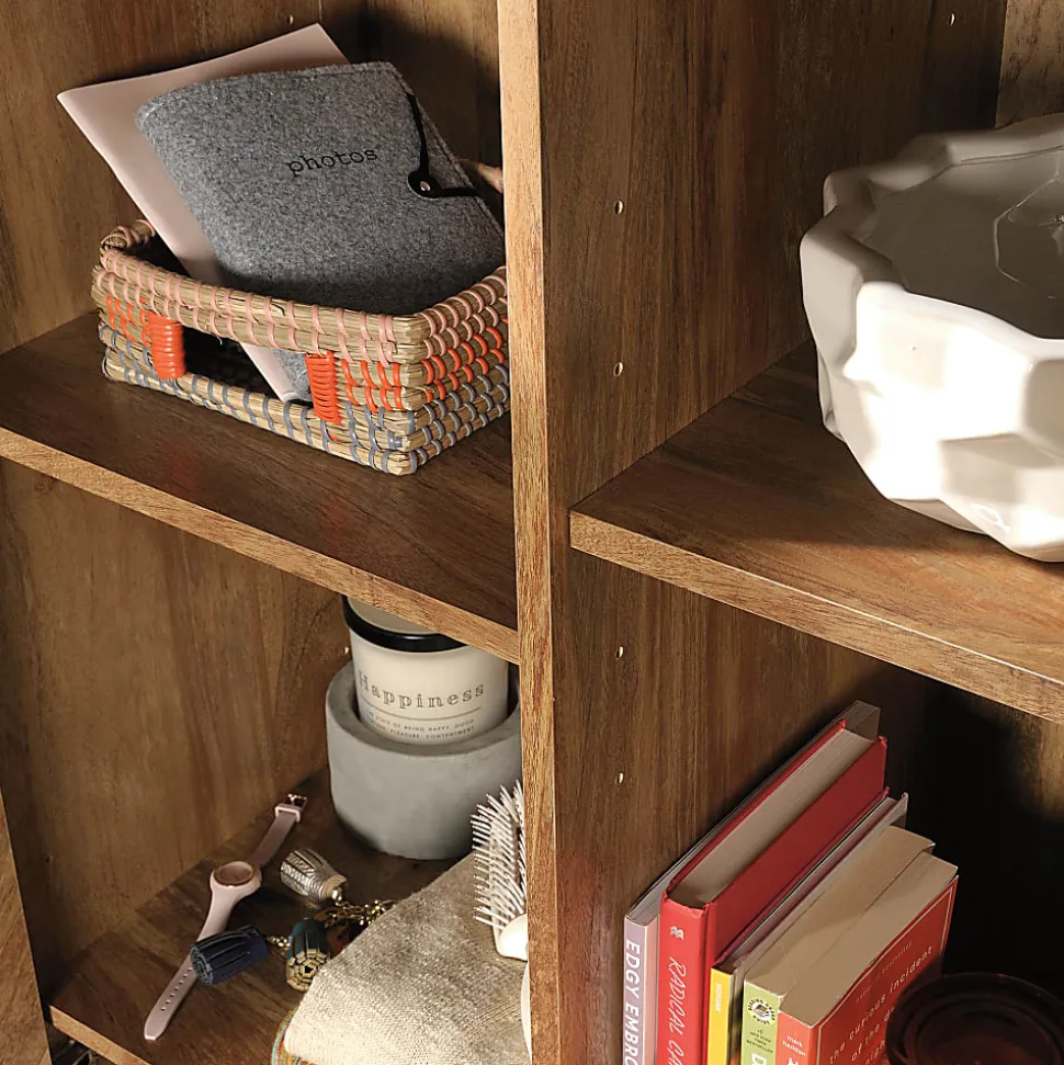 Sauder® Cannery Bridge Storage Cabinet, 72"H x 35-1/4"W x 16-1/4"D, Sindoori Mango