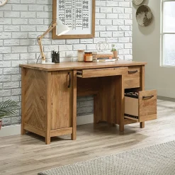 SauderĀ® Cannery Bridge 54"W Computer Desk, 54"W, Sindoori Mango