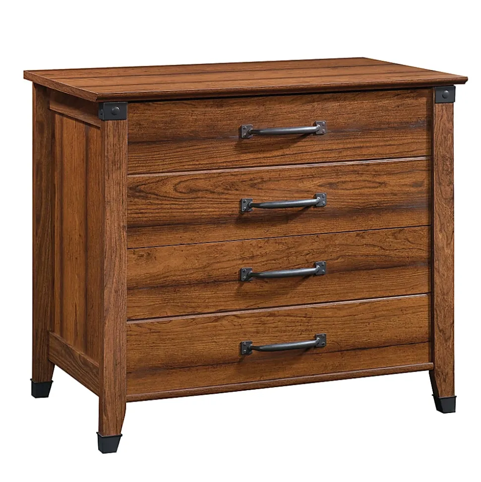 Sauder® Carson Forge 34-1/2"W x 20-3/8"D Lateral 2-Drawer File Cabinet, Washington Cherry