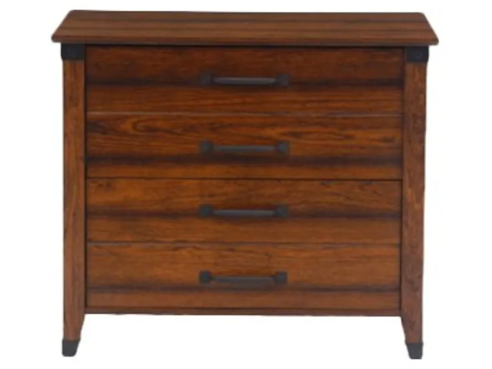 Sauder® Carson Forge 34-1/2"W x 20-3/8"D Lateral 2-Drawer File Cabinet, Washington Cherry
