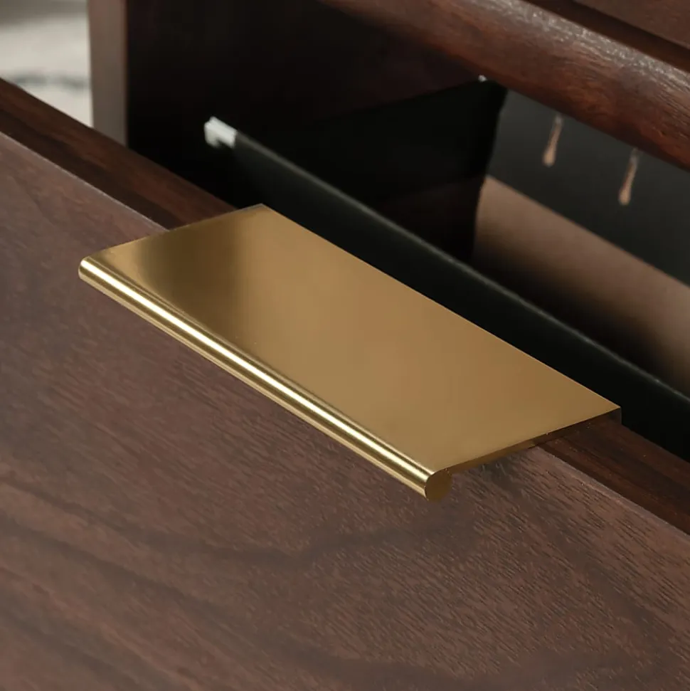 Sauder® Clifford Place 66"W Double Pedestal Executive Computer Desk, Grand Walnut®