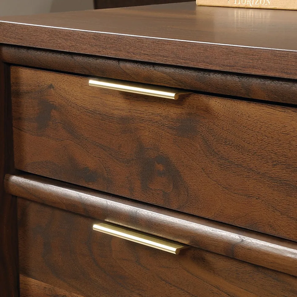 Sauder® Clifford Place 59"W Mid-Century Executive Computer Desk, Grand Walnut