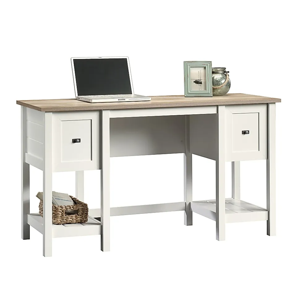 Sauder® Cottage Road 54"W Computer Desk, Soft White