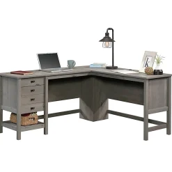 Sauder® Cottage Road 65"W L-Shaped Corner Desk, Mystic Oak