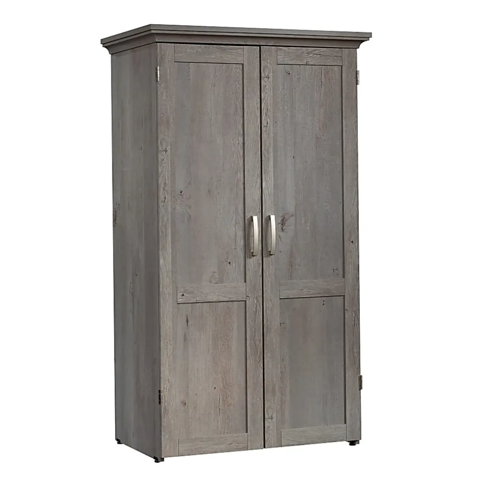 Sauder® Craft 36”W Storage Armoire And Stow Away Desk, Mystic Oak