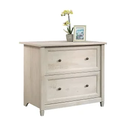 Sauder® Edge Water 33"W x 23-7/16"D Lateral 2-Drawer File Cabinet, Chalked Chestnut
