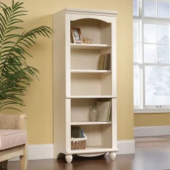Sauder® Harbor View 73"H 5-Shelf Bookcase, Antiqued White