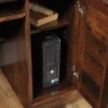 Sauder® Harbor View 63"W Computer Desk With Hutch, Curado Cherry