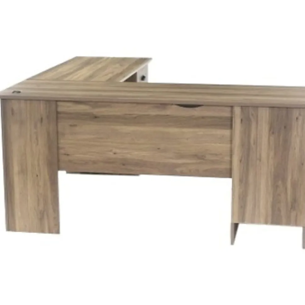 Sauder® Harbor View 66"W Corner Desk, Salt Oak