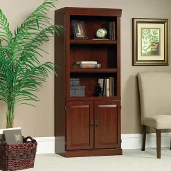 Sauder® Heritage Hill 71 1/4"H 3-Shelf Traditional Bookcase, Cherry/Dark Finish