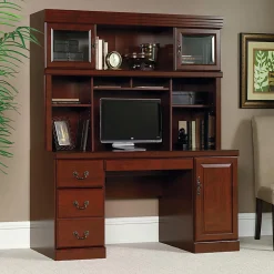 Sauder® Heritage Hill 60"W Desk Computer Credenza, Classic Cherry