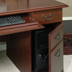 SauderĀ® Heritage Hill 60āW Executive Computer Desk, Classic Cherry
