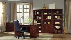 Sauder® Heritage Hill 60”W Executive Computer Desk, Classic Cherry