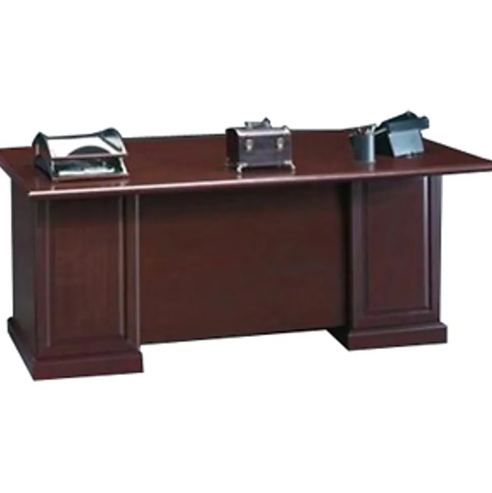 Sauder® Heritage Hill 71"W Executive Computer Desk, Classic Cherry