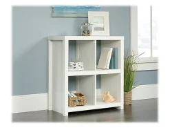 Sauder® HomePlus 33"H Cube Storage Bookcase, 4 Shelves, White