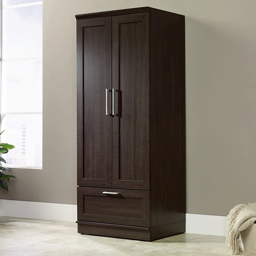 Sauder® HomePlus Wardrobe/Storage Cabinet, Dakota Oak