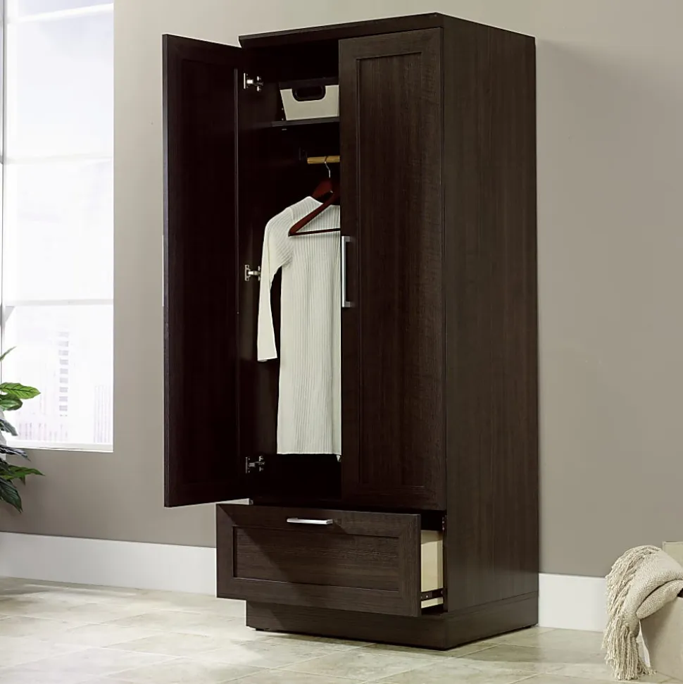 Sauder® HomePlus Wardrobe/Storage Cabinet, Dakota Oak