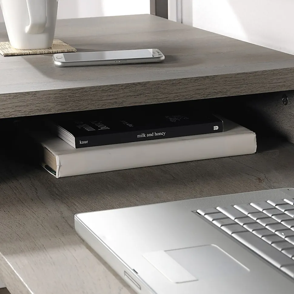 Sauder® Manhattan Gate 61"W L-Shape Computer Desk With Wireless Charger, Mystic Oak