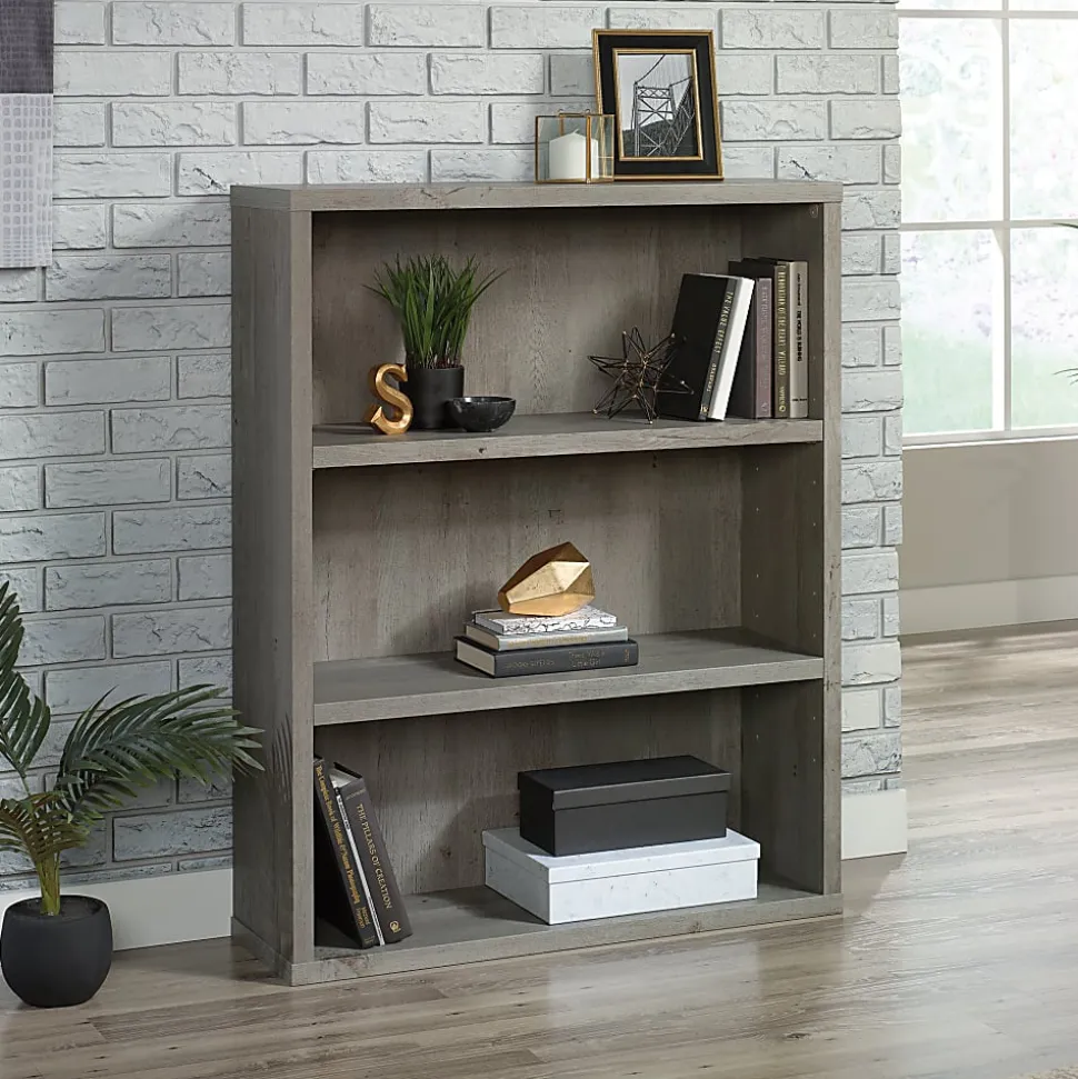 Sauder® Optimum 45"H 3-Shelf Bookcase, Mystic Oak