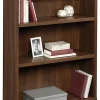 Sauder® Optimum 45"H 3-Shelf Bookcase Spiced Mahogany