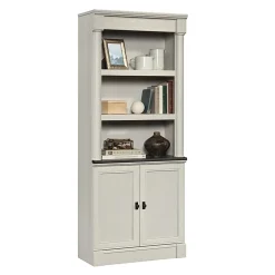 Sauder® Palladia 72”H 5-Shelf Library Bookcase, Glacier Oak
