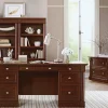Sauder® Palladia 71 7/8"H 5-Shelf Traditional Library With Doors, Cherry/Medium Finish, Standard Delivery