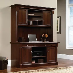 Sauder® Palladia 62"W Computer Credenza With Slide-Out Computer Desktop, Select Cherry