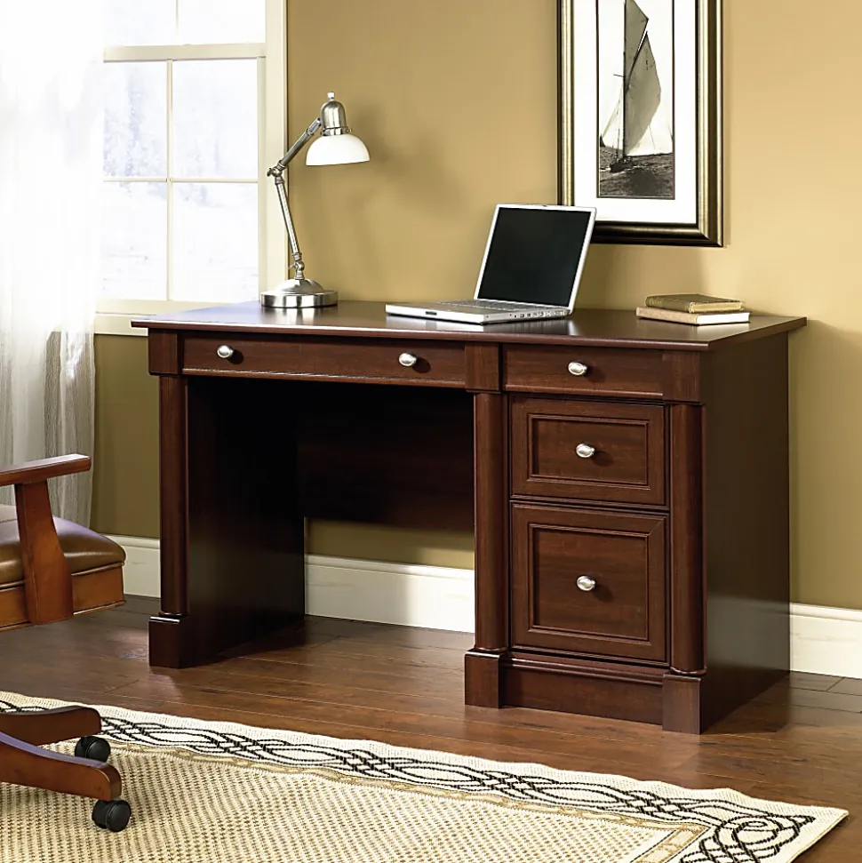 Sauder® Palladia 54"W Computer Desk, Select Cherry