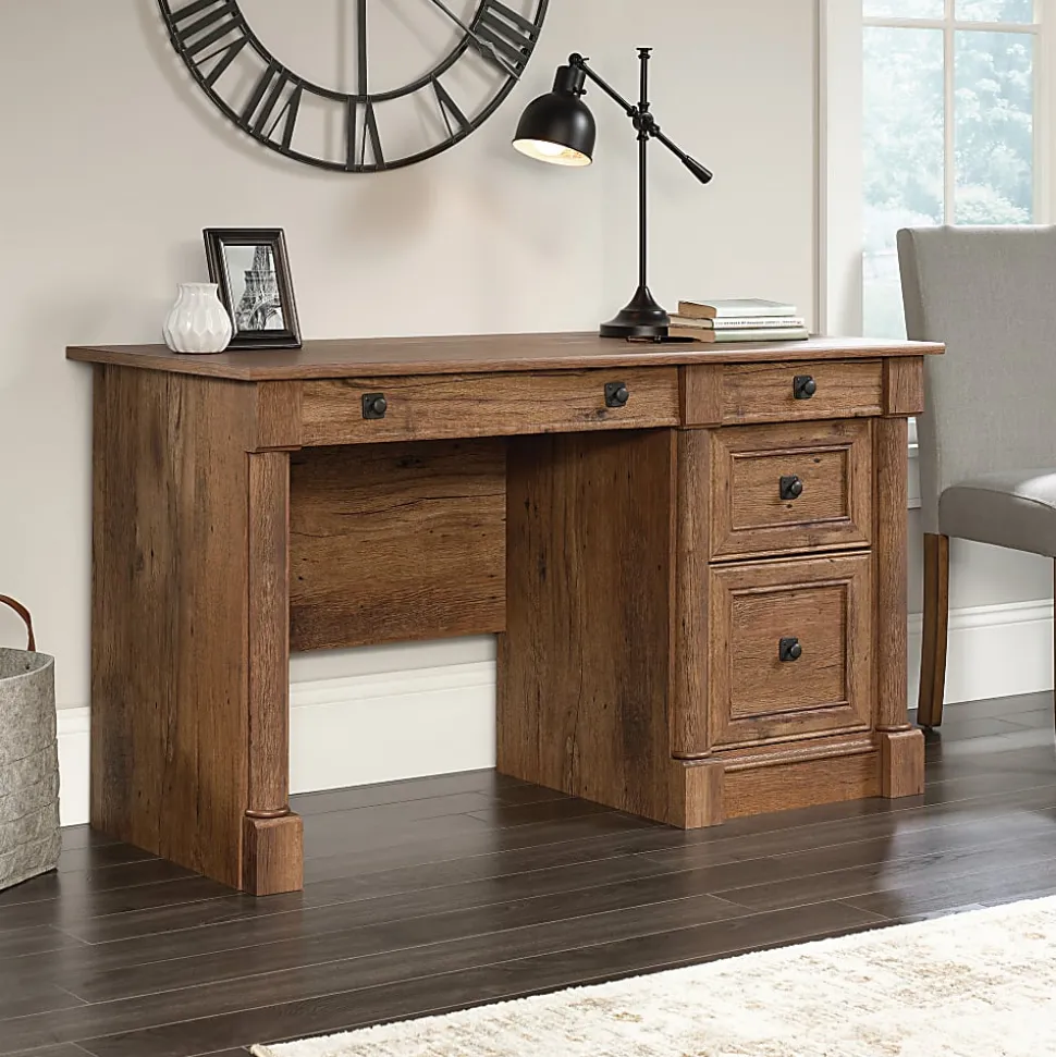 Sauder® Palladia 54"W Computer Desk, Vintage Oak