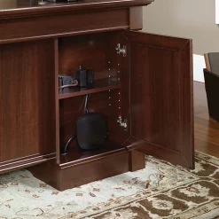 Sauder® Palladia 66"W Executive Computer Desk, Select Cherry