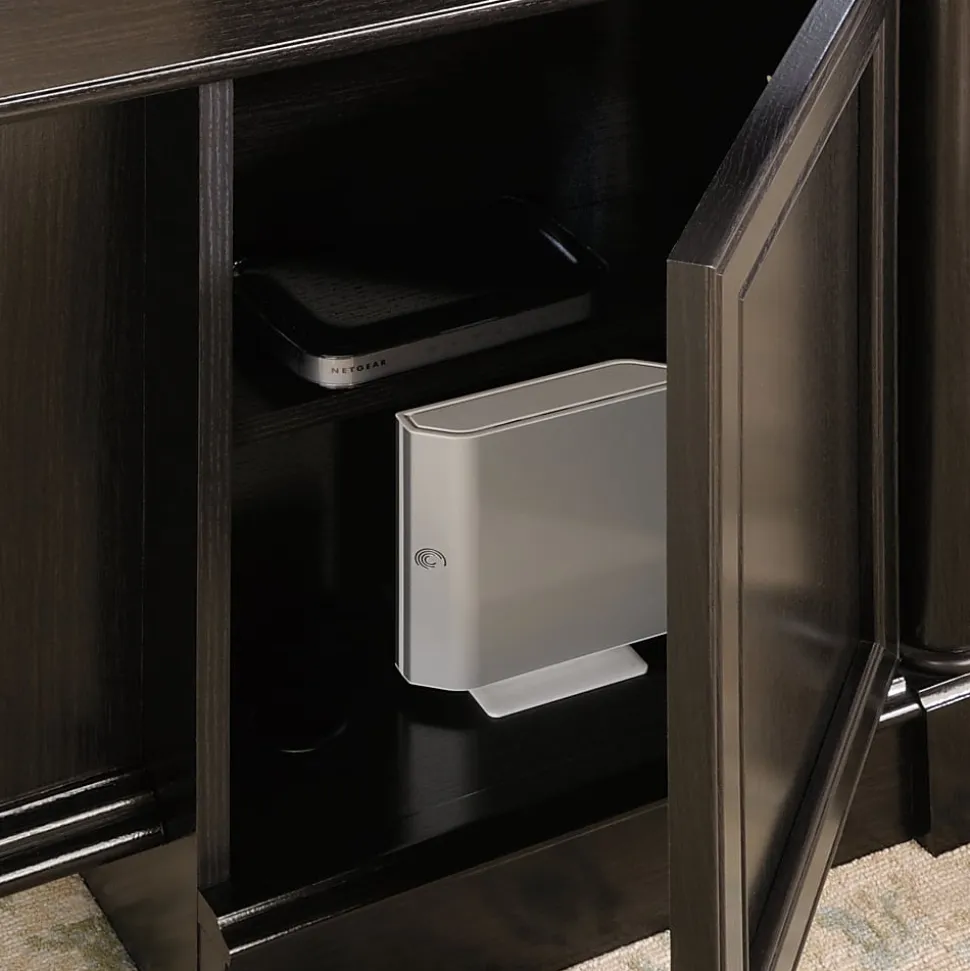 Sauder® Palladia 66"W Executive Computer Desk, Wind Oak