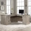Sauder® Palladia 67"W L-Shaped Corner Desk, Split Oak