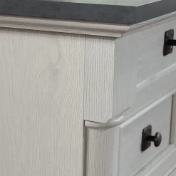 SauderĀ® Palladia 69āW L-Shaped Corner Desk, Glacier Oak
