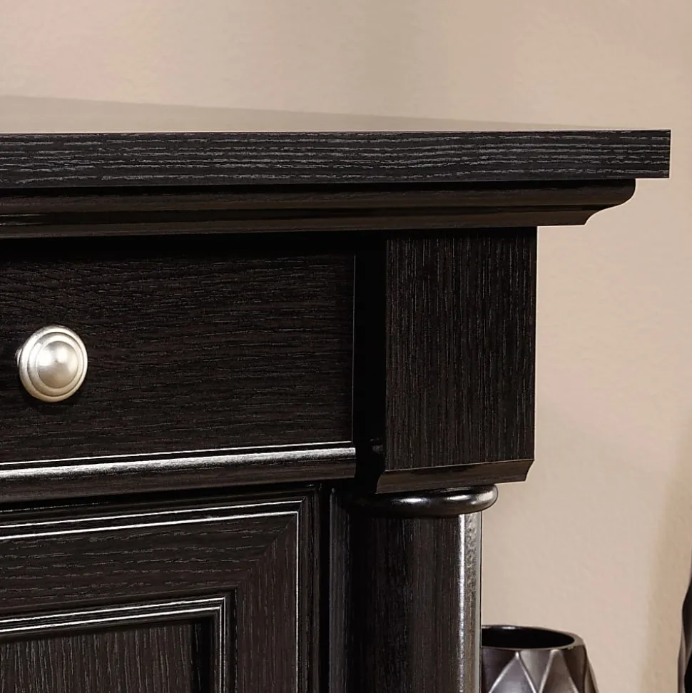 Sauder® Palladia 66"W L-Shaped Corner Desk, Wind Oak