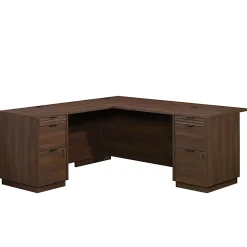SauderĀ® Palo Alto⢠72"W Commercial L-Shaped Computer Desk, Spiced Mahoganyā¢